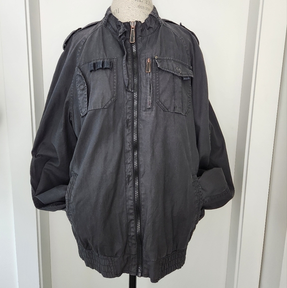 Jack & Jones Mens Bomber Utility Jacket - Picture 1 of 16